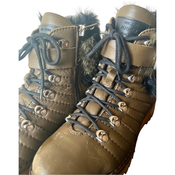 RUDSAK Olive Green with Black Fur Boot - Picture 5 of 6
